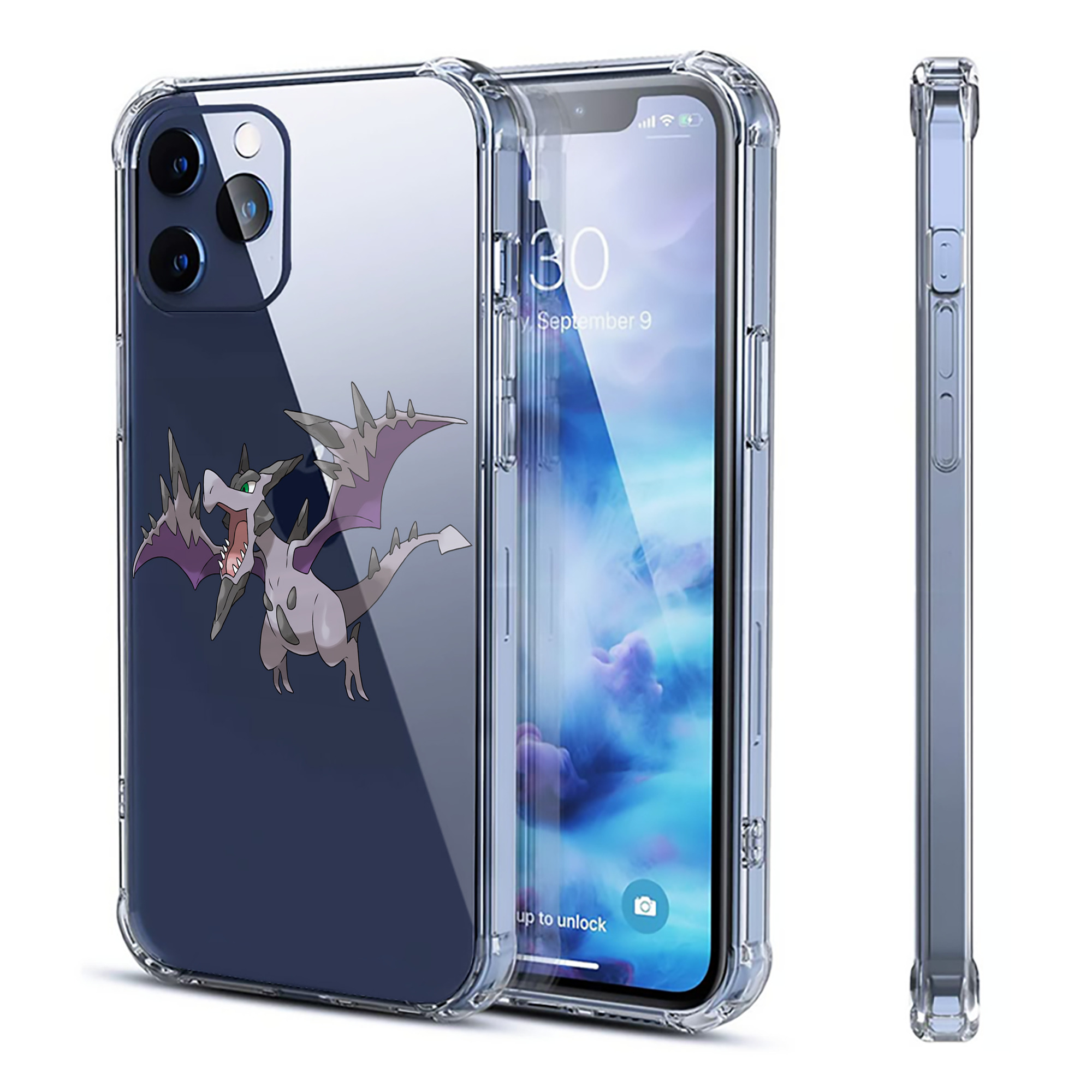 （画像用） ポケットモンスター Pokémon 【iPhone 12シリーズ対応】透明スマホケース（クリアソフトケース）